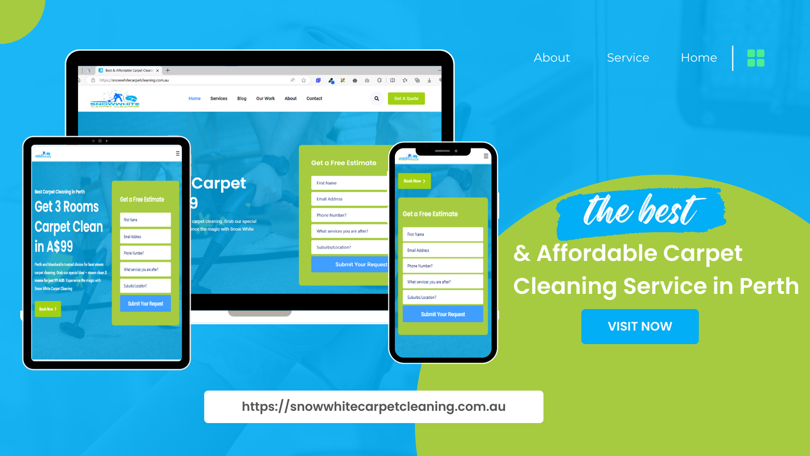 Carpet Cleaning Company Web Design